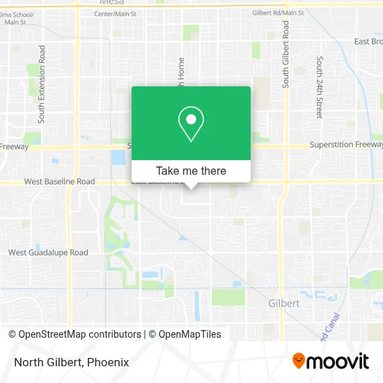 North Gilbert map
