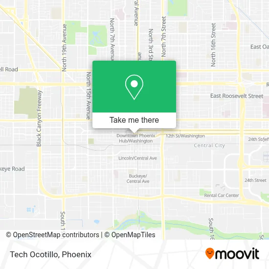 Tech Ocotillo map
