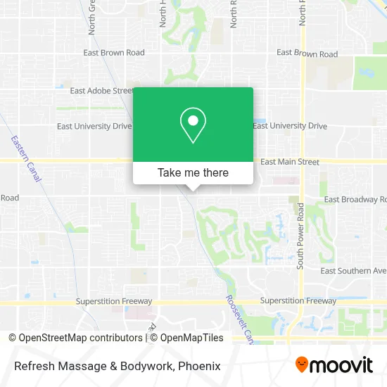 Refresh Massage & Bodywork map