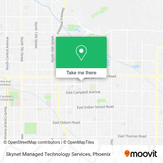Skynet Managed Technology Services map