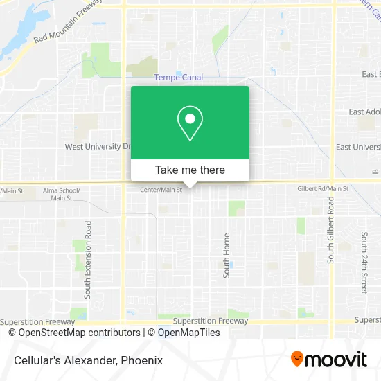 Cellular's Alexander map