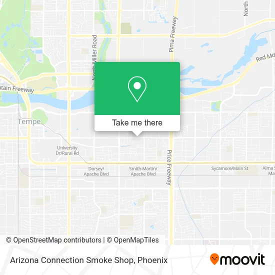 Arizona Connection Smoke Shop map