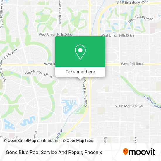 Gone Blue Pool Service And Repair map