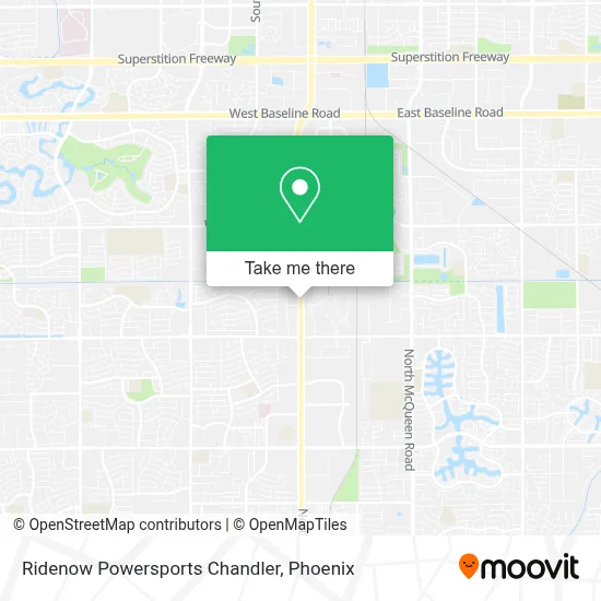 Ridenow Powersports Chandler map