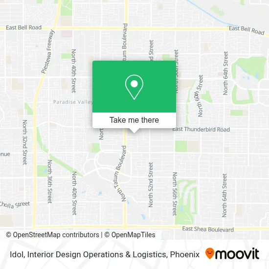 Idol, Interior Design Operations & Logistics map