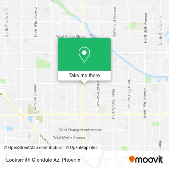 Locksmith Glendale Az map