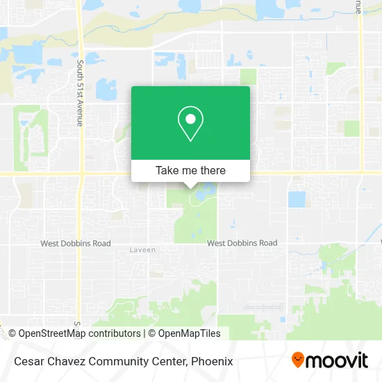 Cesar Chavez Community Center map