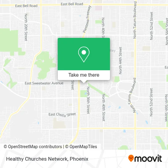 Healthy Churches Network map