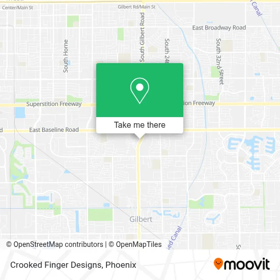 Crooked Finger Designs map