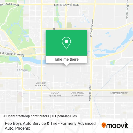 Pep Boys Auto Service & Tire - Formerly Advanced Auto map