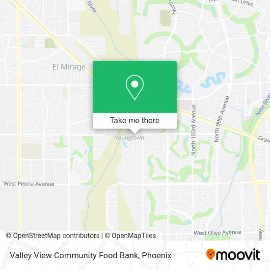 Valley View Community Food Bank map