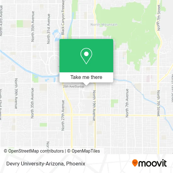 Devry University-Arizona map