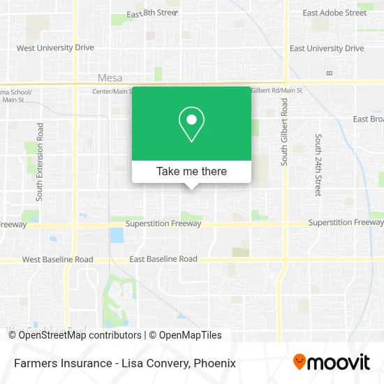 Farmers Insurance - Lisa Convery map