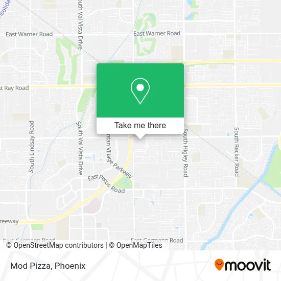 Mod Pizza map