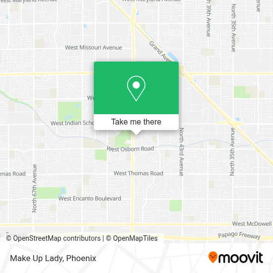 Make Up Lady map
