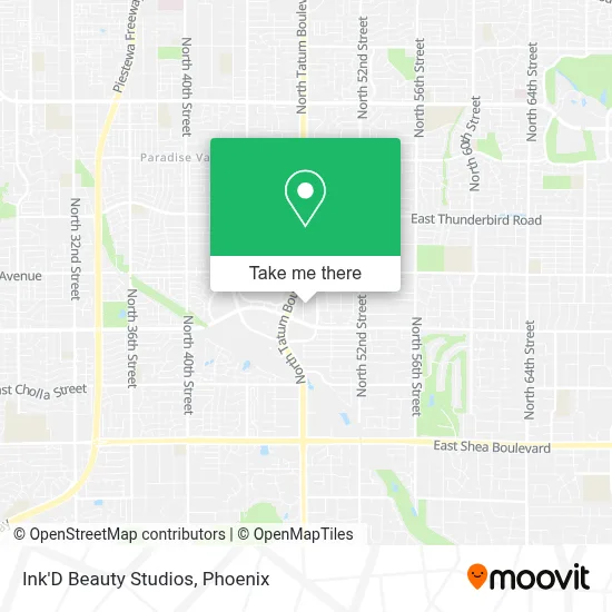 Ink'D Beauty Studios map