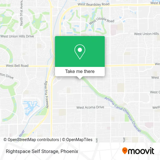 Rightspace Self Storage map