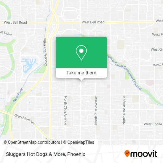 Sluggers Hot Dogs & More map