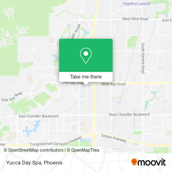 Yucca Day Spa map