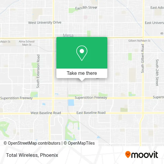 Total Wireless map
