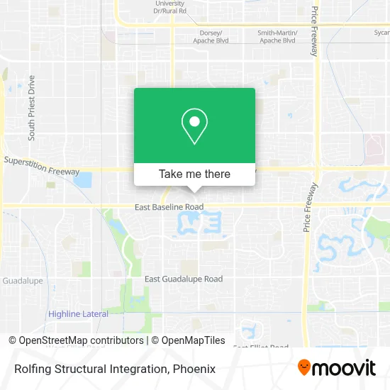 Rolfing Structural Integration map