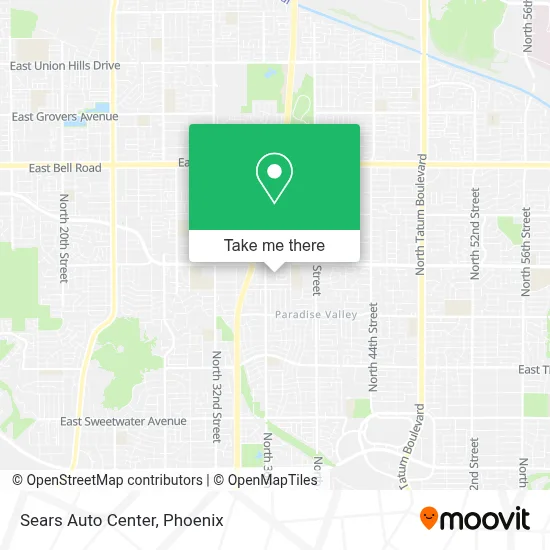Sears Auto Center map
