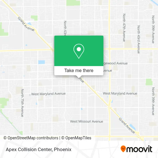 Apex Collision Center map