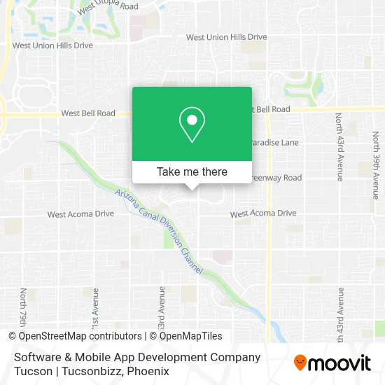 Software & Mobile App Development Company Tucson | Tucsonbizz map