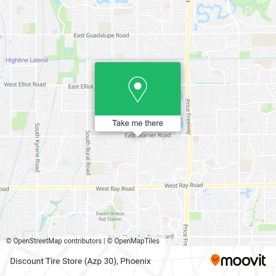 Discount Tire Store (Azp 30) map