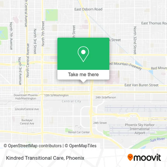 Kindred Transitional Care map