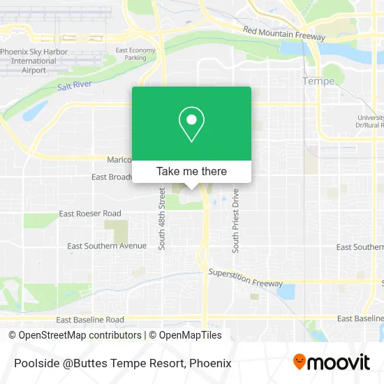 Poolside @Buttes Tempe Resort map