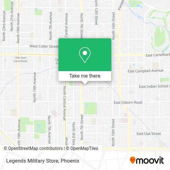 Legends Military Store map