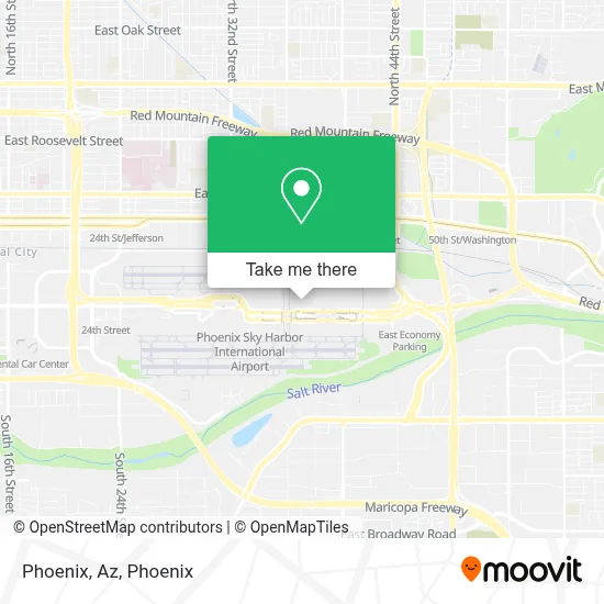 Phoenix, Az map