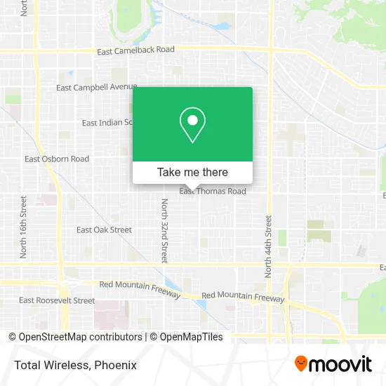 Total Wireless map