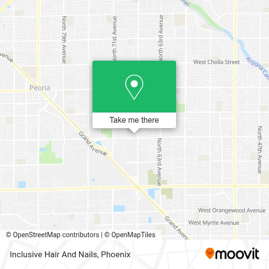 Inclusive Hair And Nails map