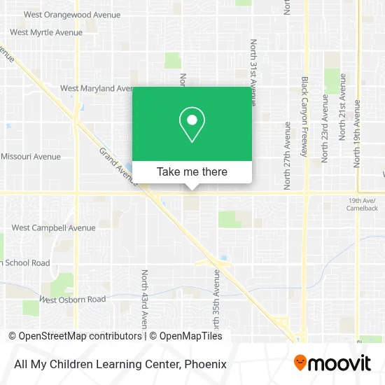 All My Children Learning Center map