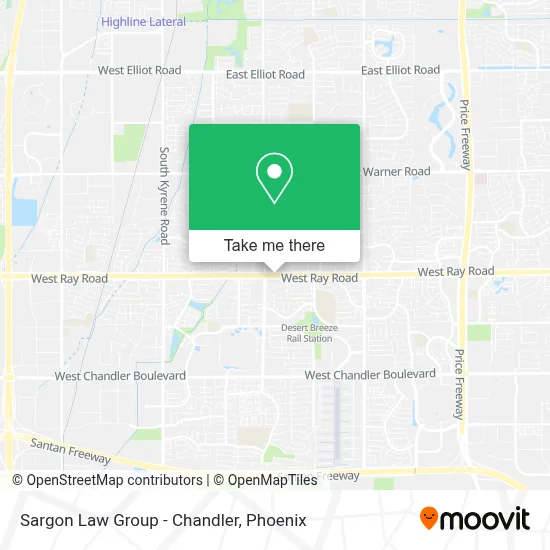 Sargon Law Group - Chandler map