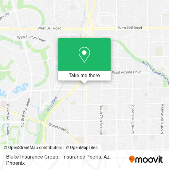 Blake Insurance Group - Insurance Peoria, Az map