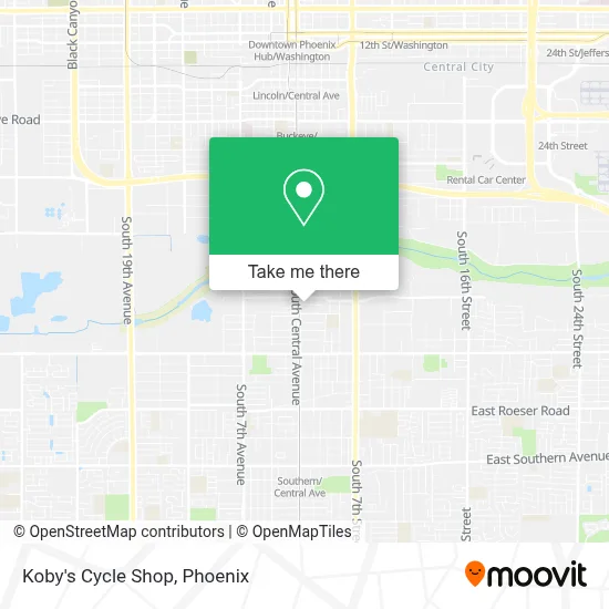 Koby's Cycle Shop map
