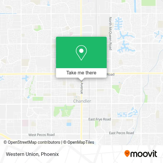 Western Union map