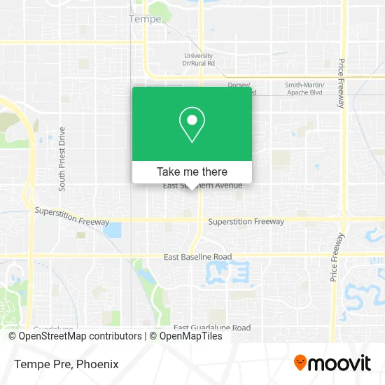 Tempe Pre map