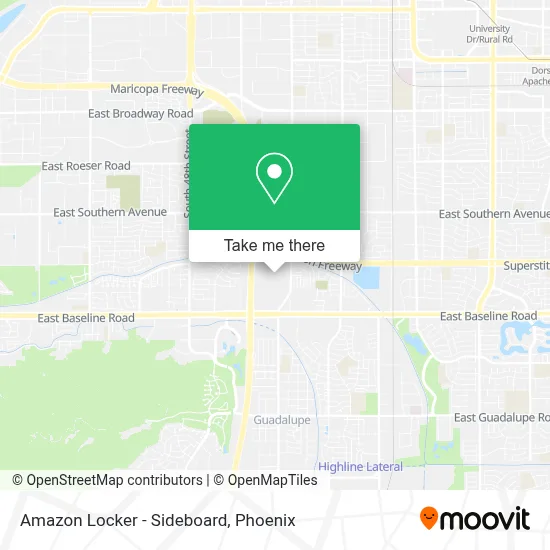 Amazon Locker - Sideboard map