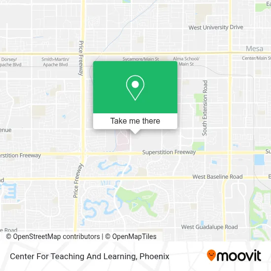 Center For Teaching And Learning map