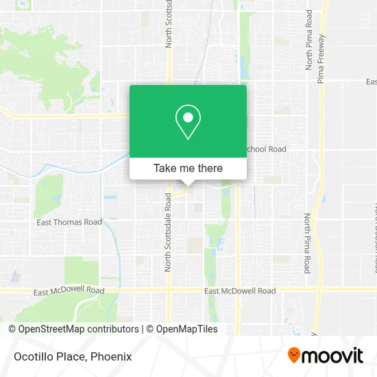 Ocotillo Place map