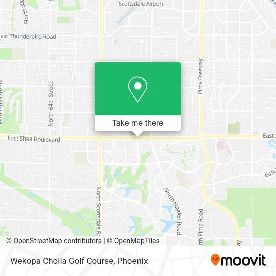 Wekopa Cholla Golf Course map