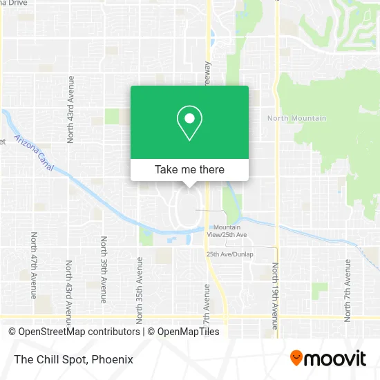 The Chill Spot map