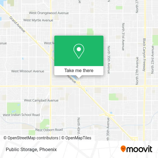 Public Storage map