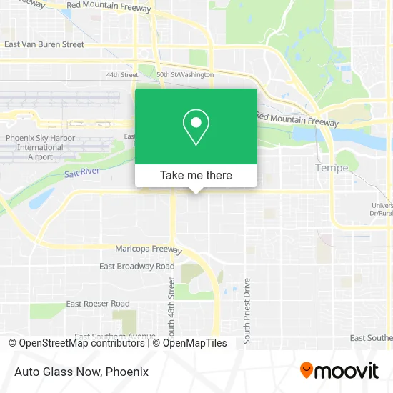 Auto Glass Now map
