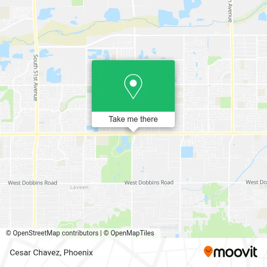 Cesar Chavez map