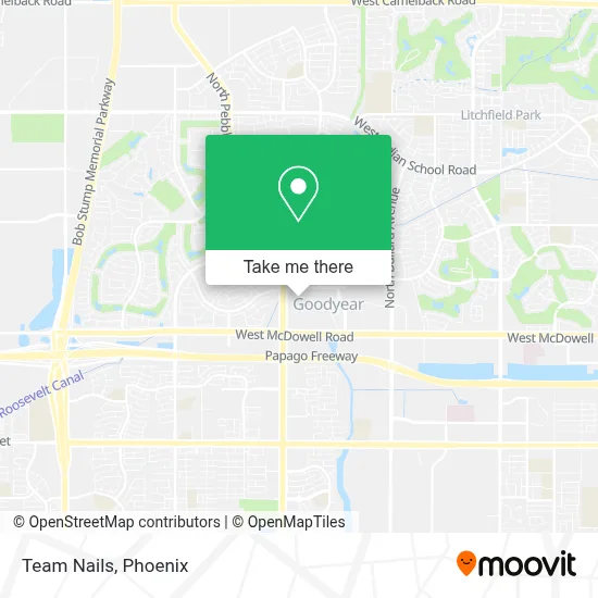 Team Nails map